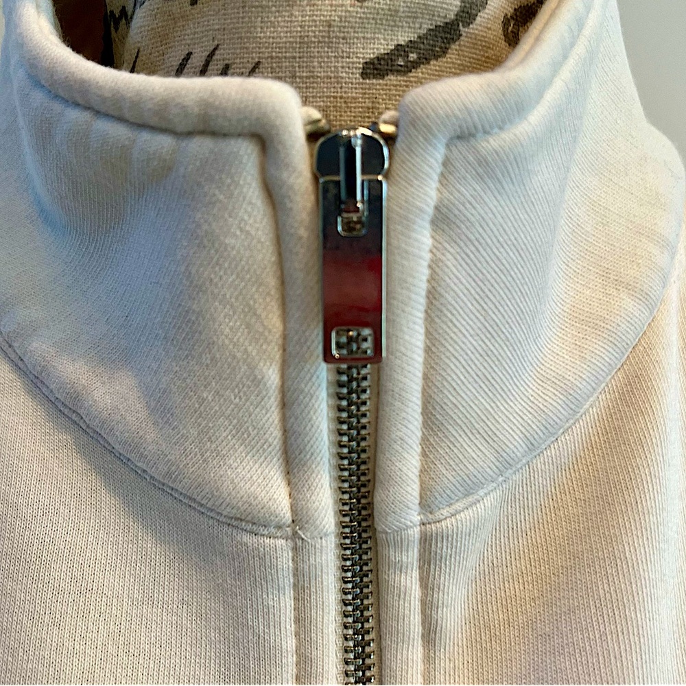 XLE the Label Mattie Crop Sweatshirt 1/2 Zip High Neck Pullover Sweatshirt - Picture 8 of 16